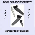 DENTI PER ERPICI ROTANTI VARI TIPI