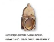 SARACINESCA IN OTTONE FLANGIA+FLANGIA